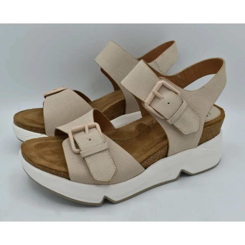 Sofft Womens‎ Size 9 Castello Tapioca Grey Leather Sporty Sandals Shoes